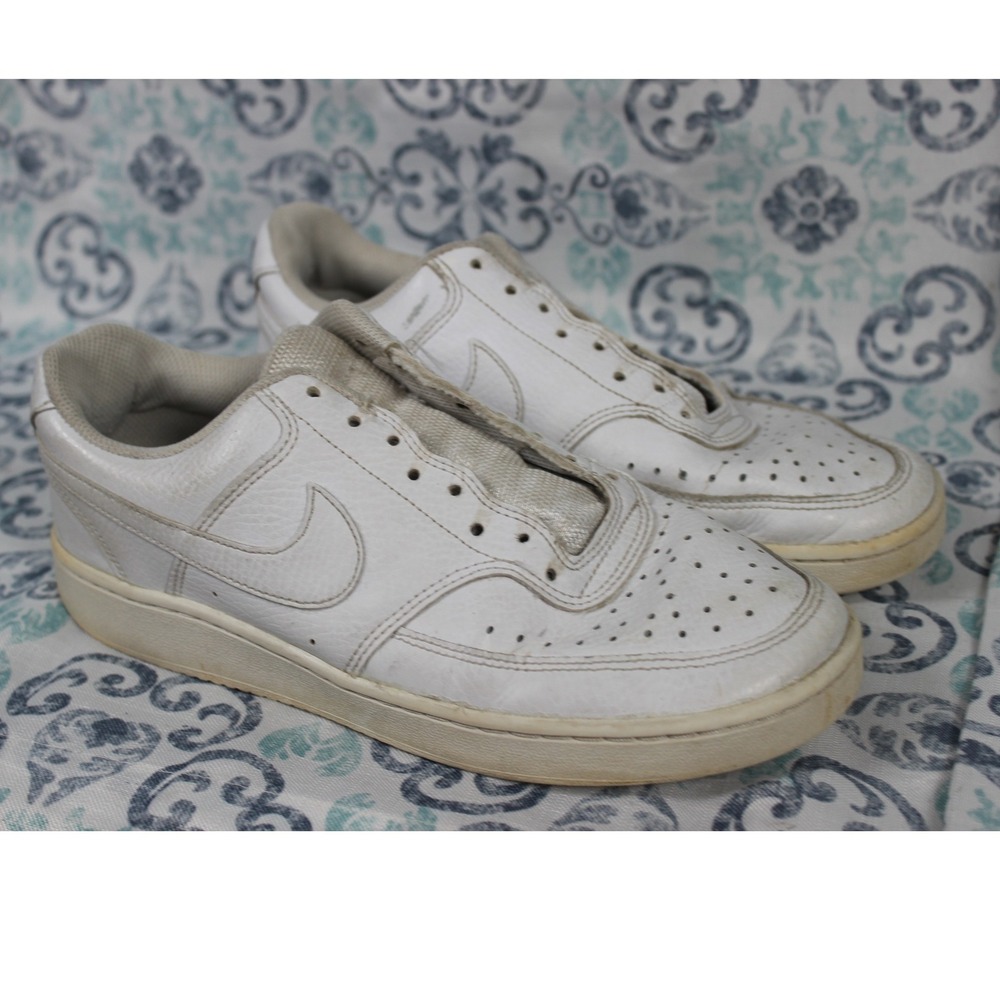 Nike Court Vision Low White Sneakers Women's Tennis Shoes Athletic Lace Up